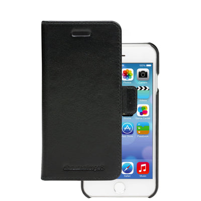 DBRAMANTE1928 Lynge Case With Cover Phone Mobile Phone Leather Grano Entero Black Apple Iphone 6 6S 7 8 Se (2ª — image 1