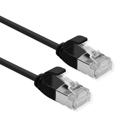 Roline Green U FTP Network Cable CAT.6A (class Ea), Lsoh, Slim, Black 2M — image 1