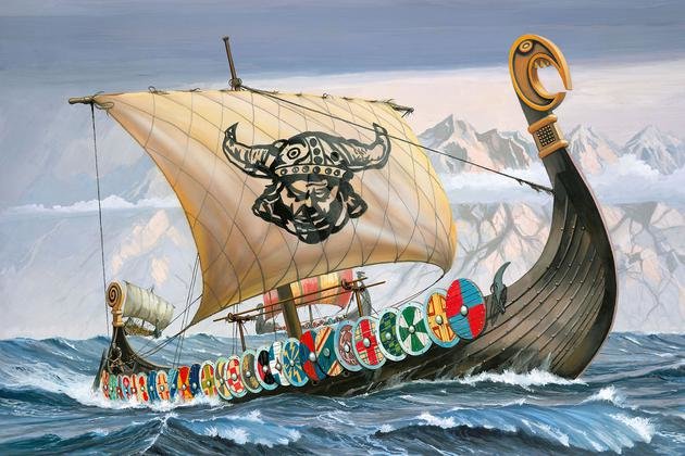 Model Plastic Viking Ship