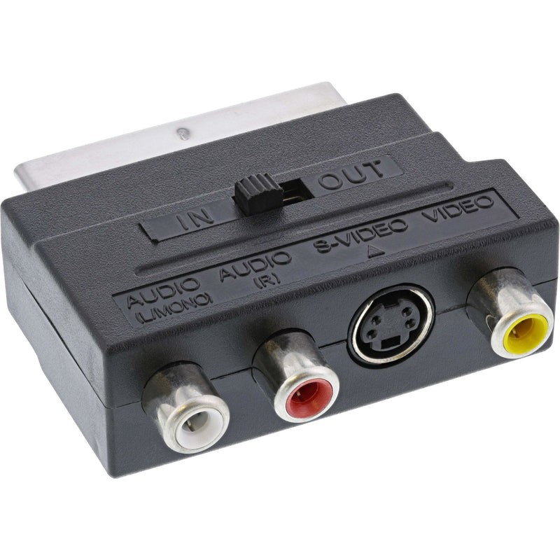 Inline Adapter Scart Scart Male a 3X Rca And Input/Output Vídeo S-vhs