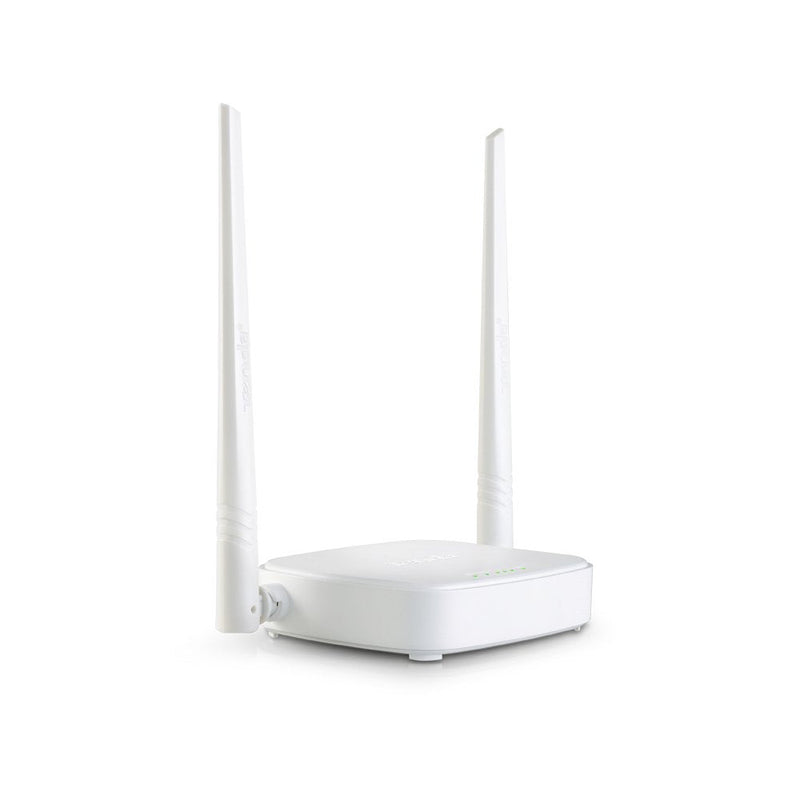 Tenda Router Wireless N301 802.11B/G/N 300Mbps 2.4GHZ 1x WAN 3x LAN 2X5DBI Antenas Button Wps Easy Setup White
