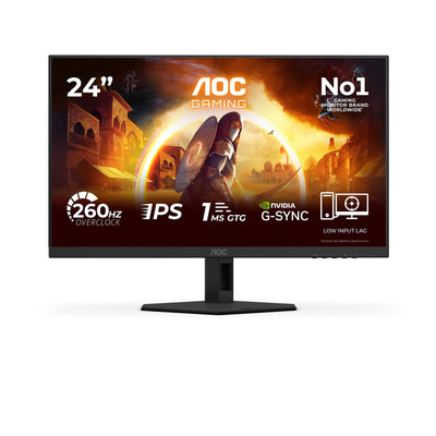 AOC Monitor 24G4ZRE Gaming 23.8 16:9 Fast IPS 260HZ 1920X1080 HDMI 2.0 DP 1.4 — image 1