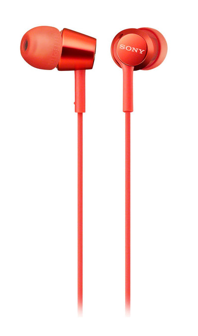 Sony Headphones MDR-EX155AP Microphone 9MM 1,2 Metres Red — image 1