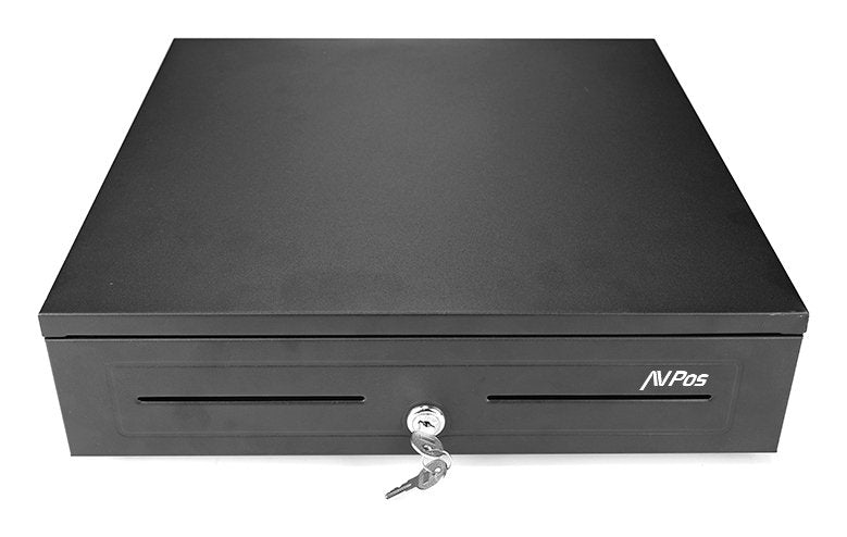 Avpos CASH-U285 Cash Drawer 41CM Automatic - 5 Posiciones Billetes - 8 Posiciones Coins - RJ11 - Steel