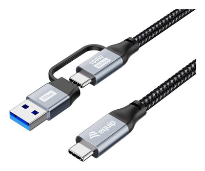 Equip Cable 128433 USB 3.2 Gen 2X2 3M USB a/USB C USB C Black — image 1