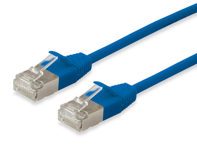 Equip Patchkabel CAT.6A S/FTP 2x RJ45 20.00M Blue (sstp) Slim — image 1