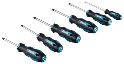Makita Set Of Screwdrivers E-10528, 6 Pieces Black/Blue Ergonómico, Handle Rubber E-10528 — image 1