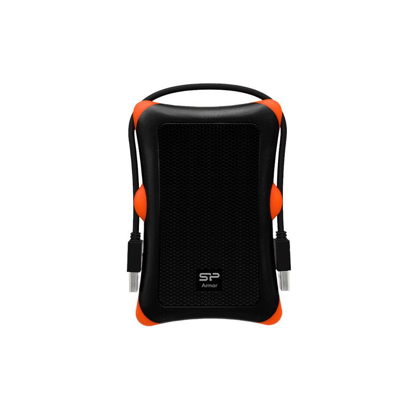 Silicone Power Armor A30 Housing Hard Drive /SSD Black Orange