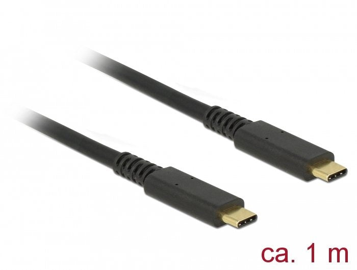Delock Cable USB 3.1 Gen 2 (10Gbps) Type-c a Type-c 1M Pd 3A E-marker