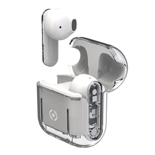 Celly Sheer Headphones True Wireless Stereo (tws) Transparent White — image 1