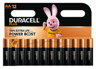 Duracell Pack 12 Batteries Aa Plus Power Boost DPBLR6B12 1.5V Alcalinas — image 1