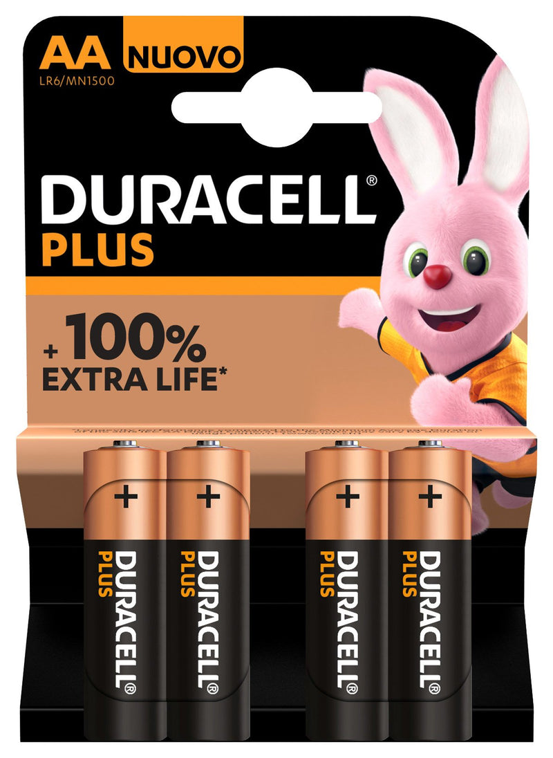 Duracell Batteries Plus Power LR06 Alcalinas Aa 1.5V PACK-4