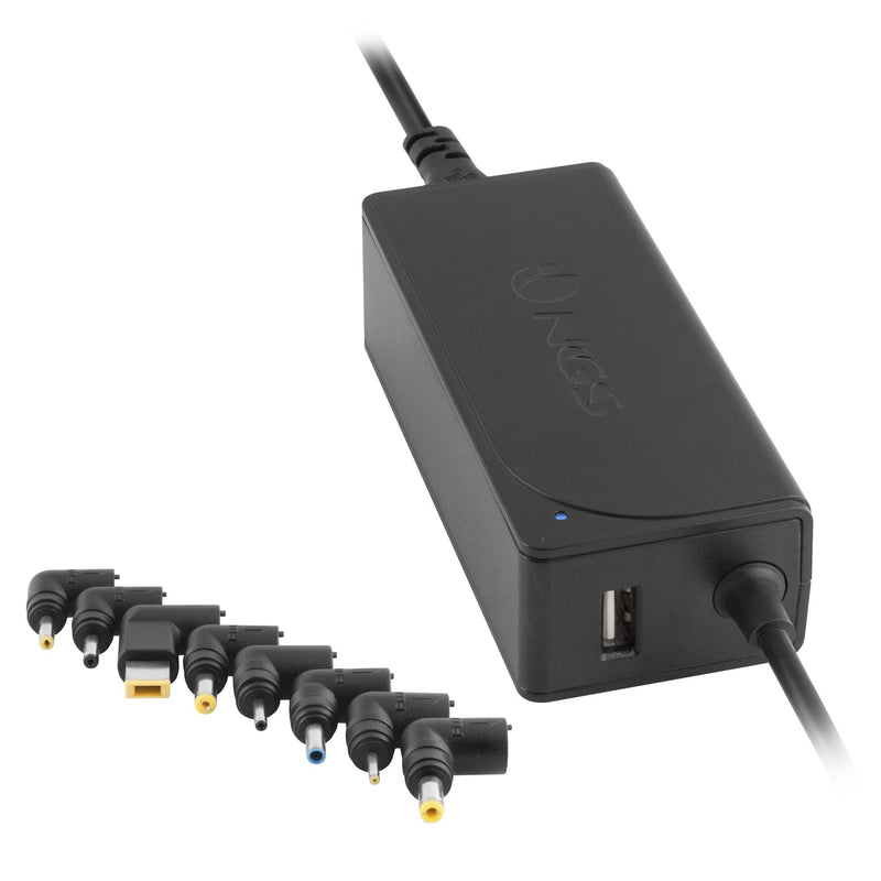 Ngs Charger Laptop W-70W 70W Automatic 9 Connectors Voltaje 18.5-20V 1 USB