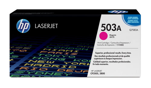 HP Toner 503A Colour Magenta Laserjet Colour 3800 6000 Páginas Q7583A — image 1