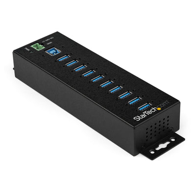 StarTech Industrial USB 3.0 Hub 10 Ports W/ Cpnt Ext Power Adptr Esd 350W Surge P In — image 1