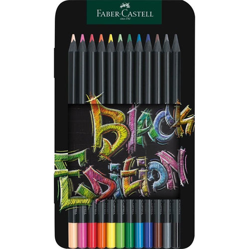 Pencils Colours Faber-castell Black Edition, Set Of 12, Black Case Metal — image 1