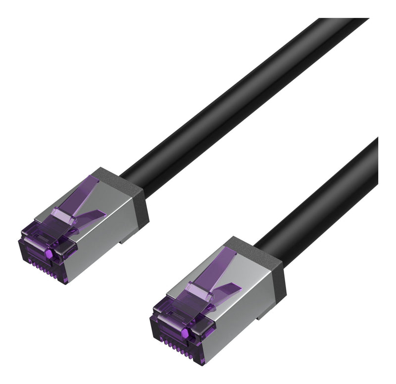 Flexline Network Cable CAT.6A S/FTP Kurze Bauform Black 5,0M