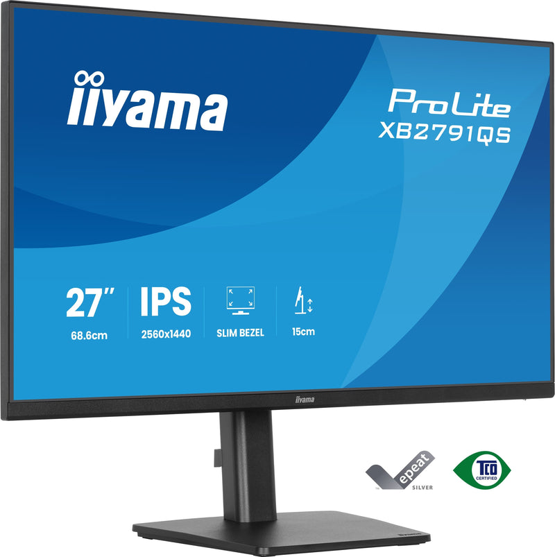Iiyama Monitor 27 Ips, 4-SIDE Slim Bezel 2560X1440 75HZ