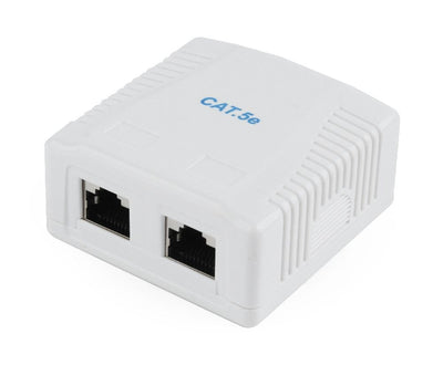 Gembird NCAC-2F5E-01 CAT.5E FTP 2-PORT Surface Mount Box — image 1