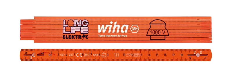 Wiha Regla Foldable Electricistas Longlife