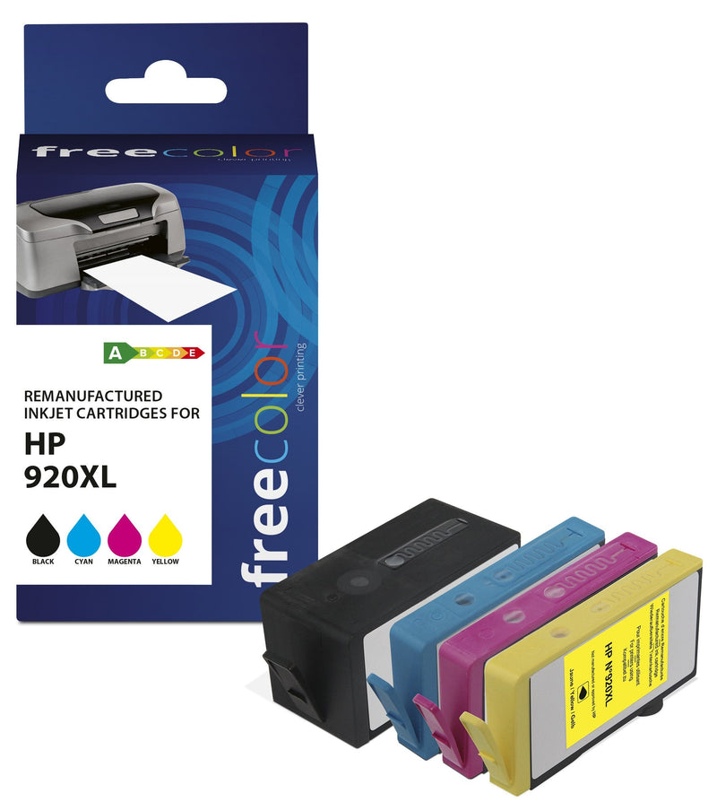 Freecolor Ink HP 920XL Colour Bk C M And Remanufacturado