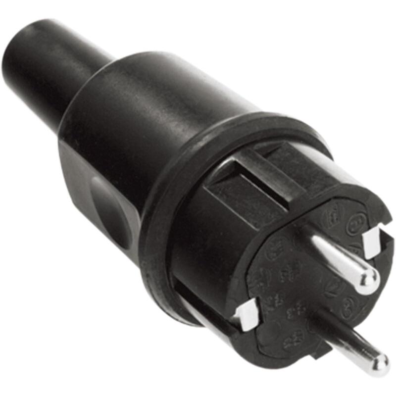 Bachmann Rubber Maciza Connector Male Black TIPO442