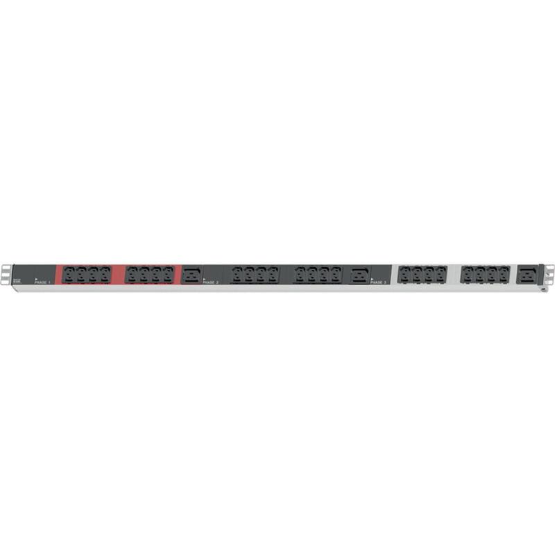 Bachmann It Pdu Alu 1HE 24X C13 3X C19 Cee 3X16A Red