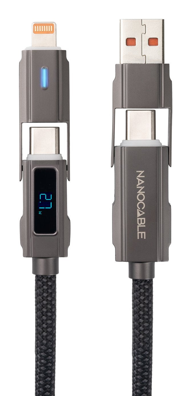 USB Cable -c+usb-a/M-lightning+usb-c/M Display 1M