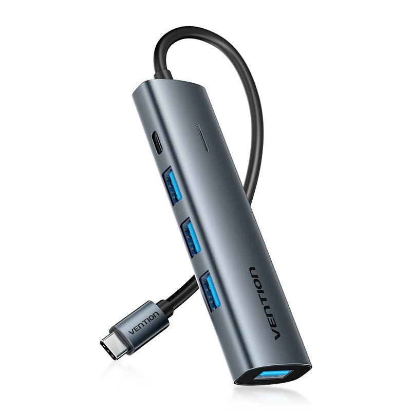 Vention Hub USB Type-c 3.0 Tgzhb 3x USB 1x USB Type-c Pd Grey