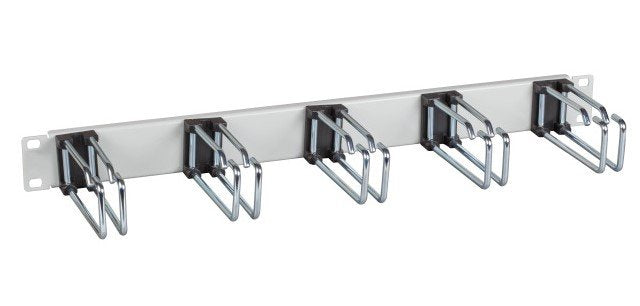 Panel Gestión Cables Efb 19 And 1U, 5 X 75MM Double Cara, Panel Front RAL9005