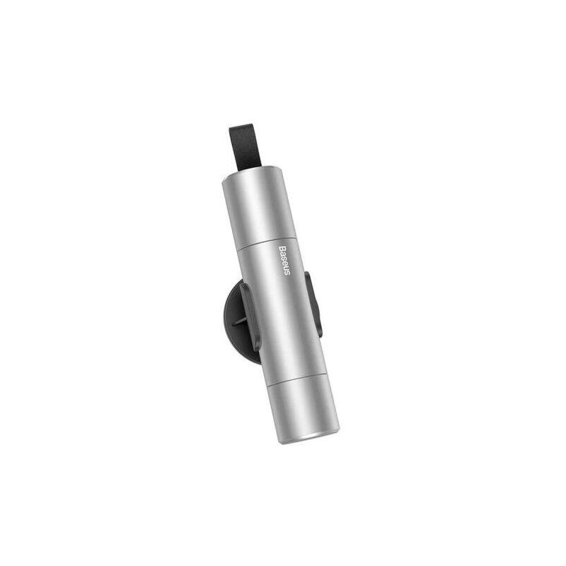 Baseus Car Tool Sharp Safety Hammer (window-breaking + Safety Belt Cutting) Silver (CRSFH-0S)