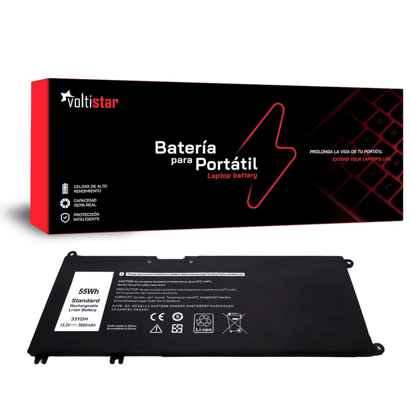 Battery Laptop Dell 33YDH PVHT1 DNCWSCB6106B I7778-0026GRY