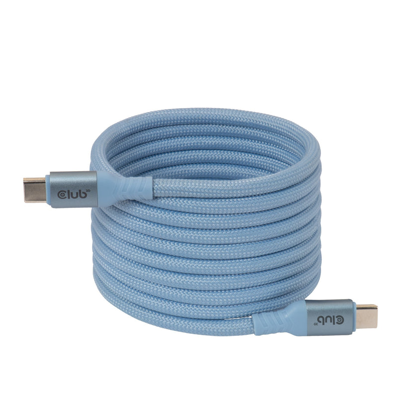 Cable CLUB3D Lifemyle USB-C Magnetisches 240W 2M Blue M