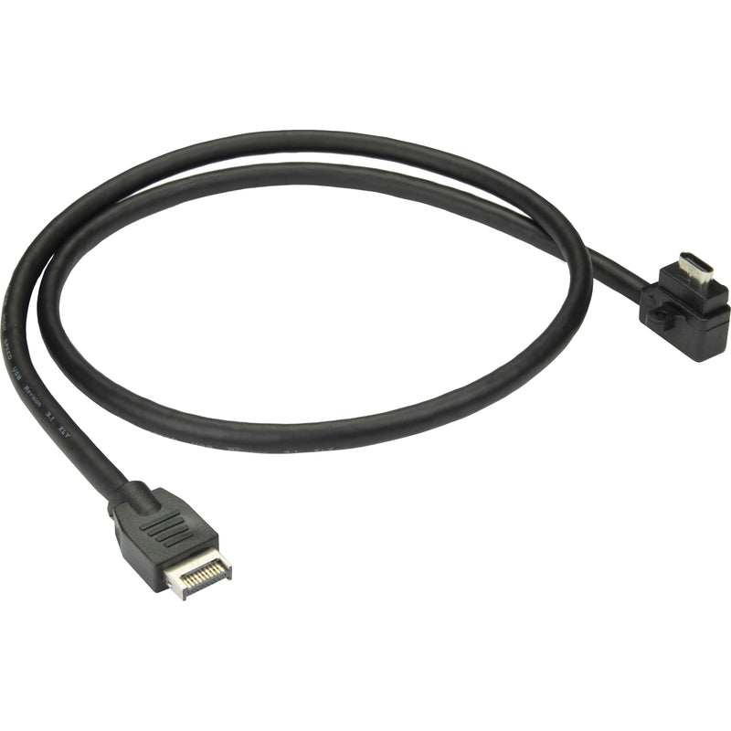 Inter-tech USBC-2815 USB Cable USB 3.2 Gen 2 (3.1 Gen 2) 0,655M USB a Black