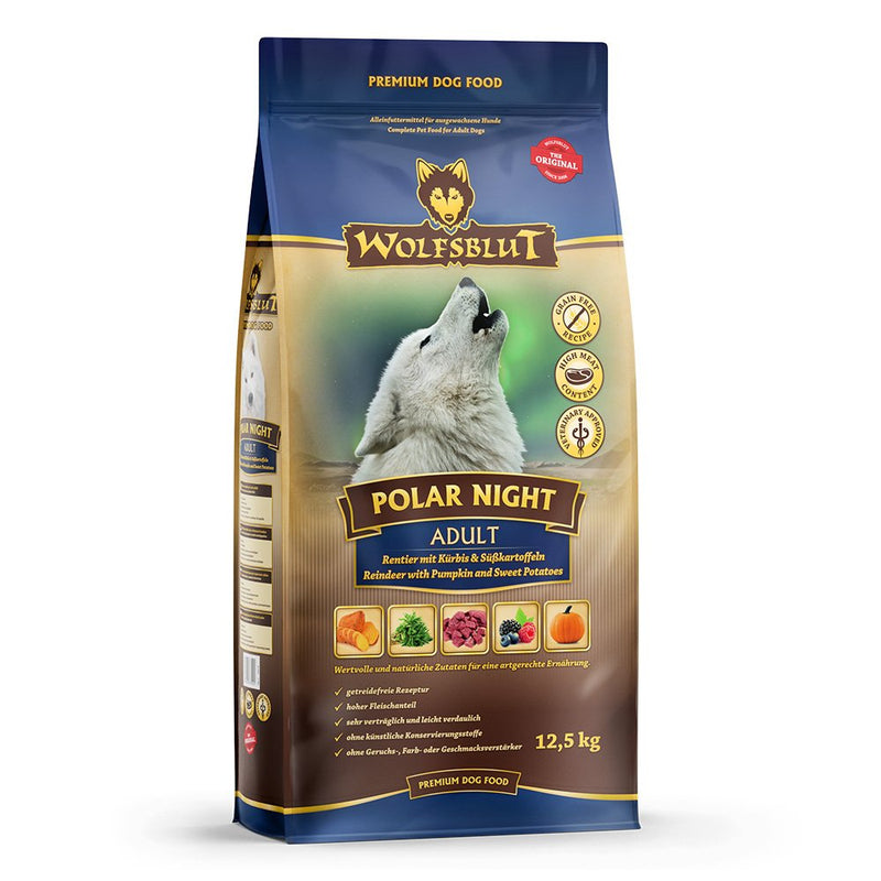 Wolfsblut WB785001 Comida Seca Perros 12,5KG Adulto Calabaza, Carne Venado