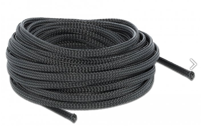 Delock Case Trenzado Expandible 10M X 6MM Black