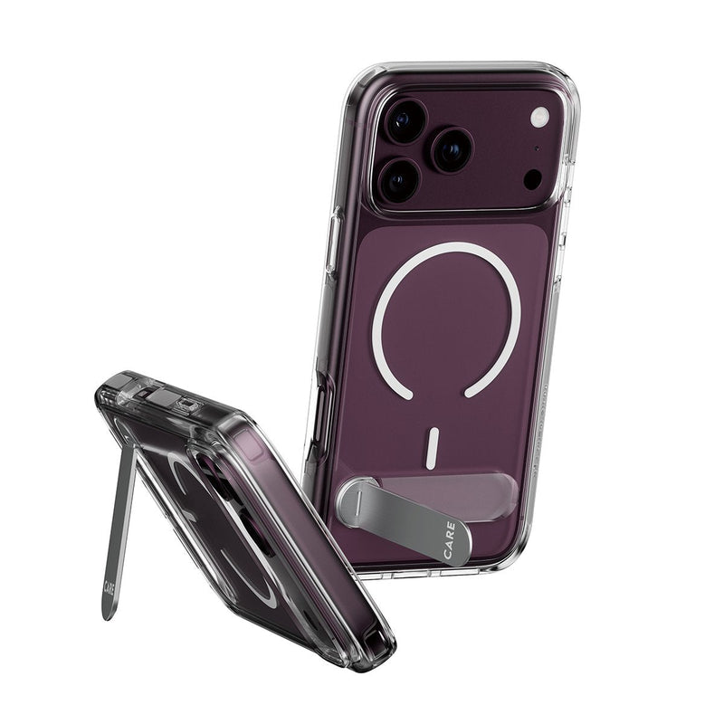 Panzerglass Care Kickmand Case Transp.white Magsafe Iphone 18PRO Max./17 Pro Max.