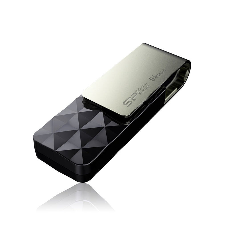 USB Flash Drive Silicone Power Blaze B30 USB 3.1 64GB Black