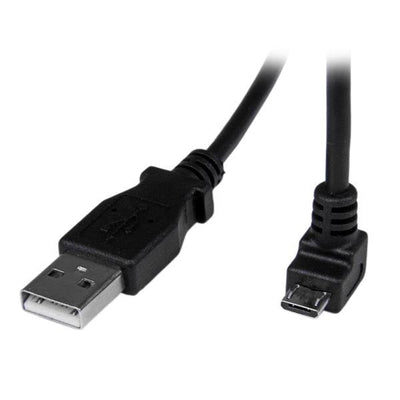 StarTech USB Cable a Micro USB M/M 2M Acodado Black USBAUB2MD — image 1