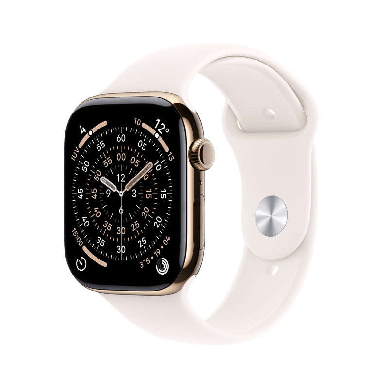 Apple Watch Series 11 GPS Cellular 46MM Titanio Gold Strap Deportiva Pink Rubor M L