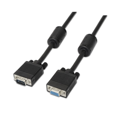 Aisens Cable Svga With Ferrita - HDB15/MACHO-HDB15/Female - 1.80M - Black — image 1