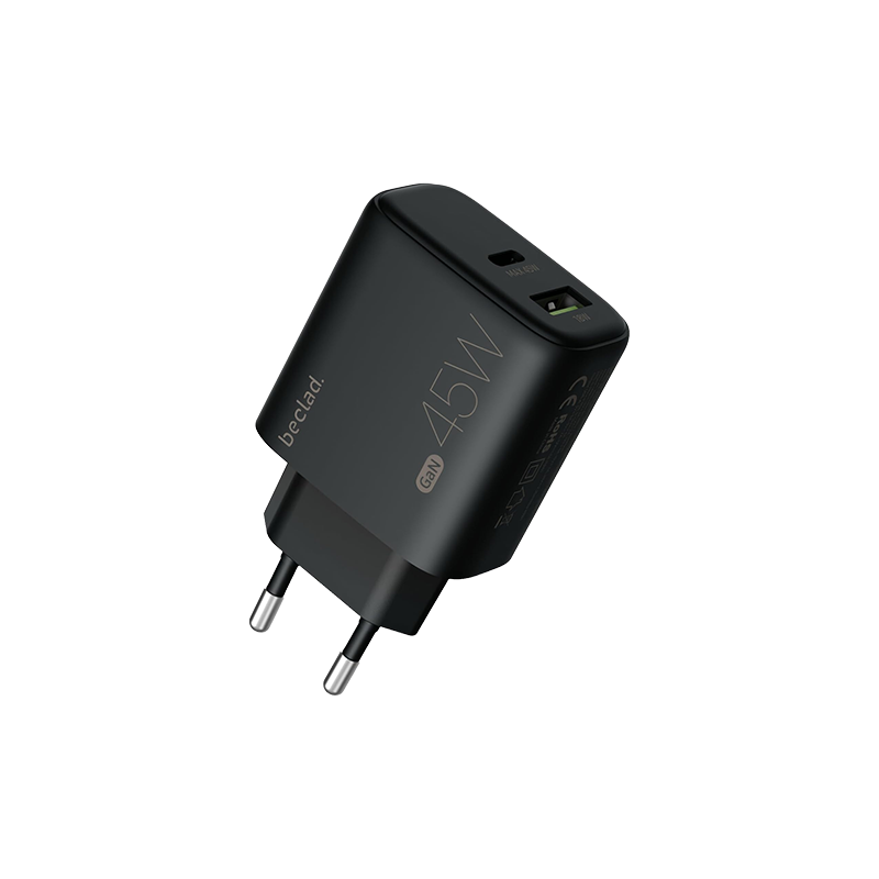 Beclad 45W Adapter USB-C + a - Black