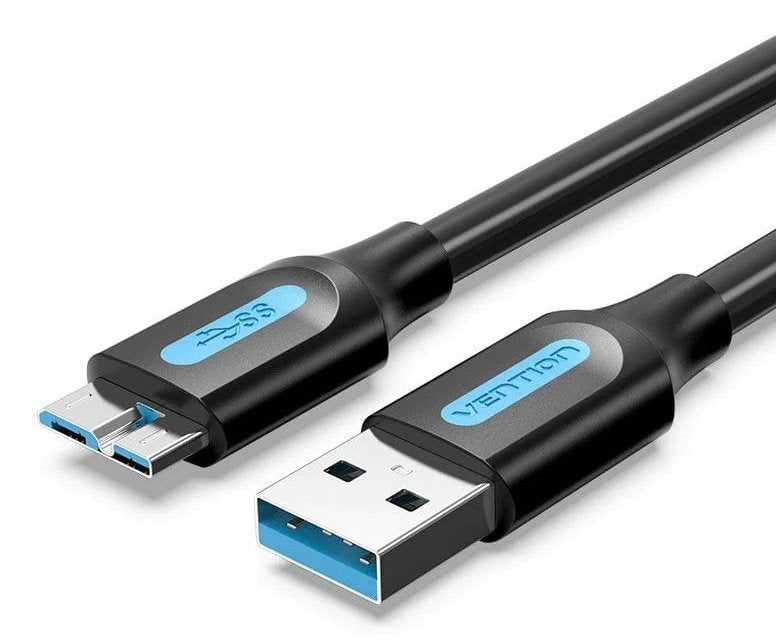 Vention USB Cable 3.0 Copbd USB Male Microusb Male 50CM Black