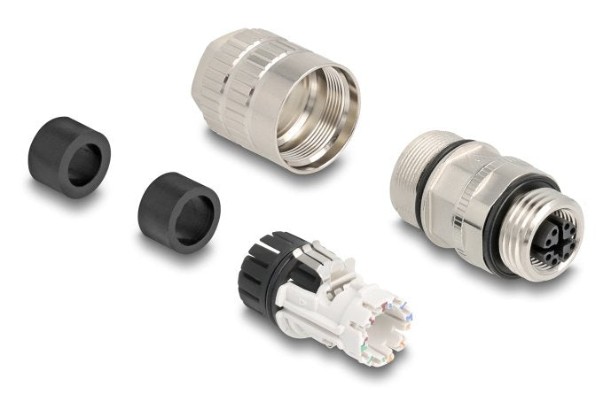 M12 Connector Female 8 Pin X-kodiert Montable Campo CAT.6A