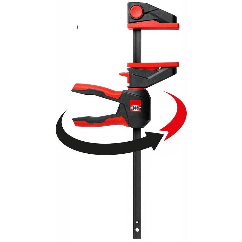 Bessey Clamp Mano With Handle Rotating EZ360-45 Black/Red 450 / 80 EZ360-45