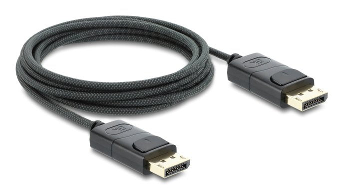 Delock Koaxiales DisplayPort Cable 8K 60 HZ With Geflechtmantel 1M