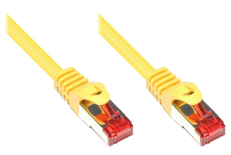Goodconnections Network Cable With Protector Pestaña, CAT.6, S FTP, Pimf, Pvc, 250MHZ, Yellow 15M,