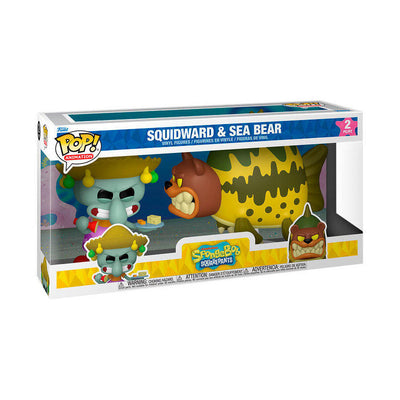 Blister 2 Figuras Pop Bob Esponja Squarepants Squidward & Sea Bear — image 1