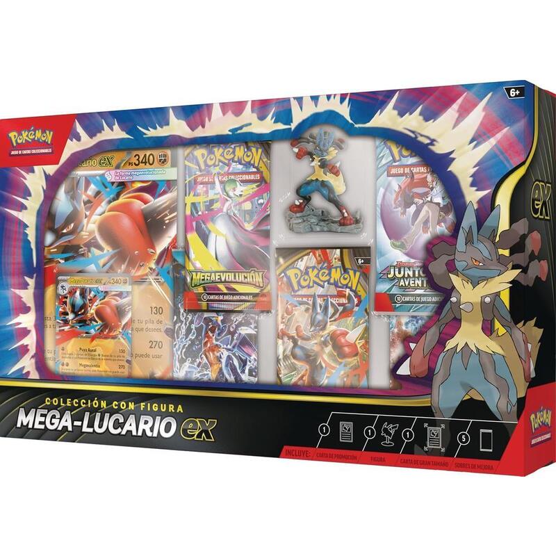 Pokemon Blister Cartas Mega Lucario Ex Spanish