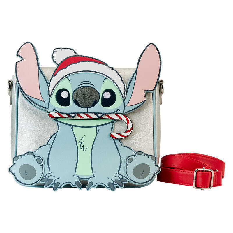 Loungefly Bolso Glitter Holiday Stitch Disney